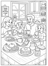 Load image into Gallery viewer, Family Traditions & Adventures Coloring Book