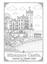 Cargar imagen en el visor de la galería, Legendary Castles Coloring Book