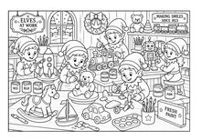 Load image into Gallery viewer, Santa's Family And Their Wonderful Adventures Coloring Book