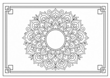 Lataa kuva Galleria-katseluun, Tranquil Mandalas: A Relaxation Coloring Book