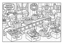 Load image into Gallery viewer, Santa's Family And Their Wonderful Adventures Coloring Book