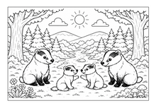 Lataa kuva Galleria-katseluun, Forest Friends Adventures Coloring Book