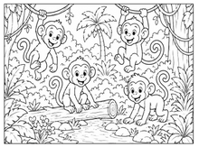 Load image into Gallery viewer, Roar And Explore: A Jungle Animals Coloring Book