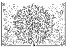 Load image into Gallery viewer, Serene Mandalas: An Adventurous Coloring Book