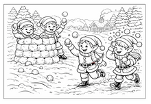 Load image into Gallery viewer, Santa's Family And Their Wonderful Adventures Coloring Book