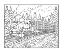 Load image into Gallery viewer, All Aboard The Great Train Express Coloring Book
