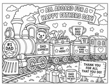 Load image into Gallery viewer, Trains Of Imagination Coloring Book