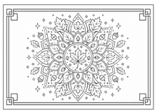 Lataa kuva Galleria-katseluun, Tranquil Mandalas: A Relaxation Coloring Book