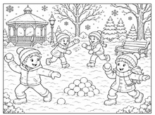 Cargar imagen en el visor de la galería, Winter Wonderland Adventures: A Seasonal Coloring Book