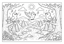 Lataa kuva Galleria-katseluun, Forest Friends Adventures Coloring Book