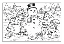 Load image into Gallery viewer, Santa's Family And Their Wonderful Adventures Coloring Book