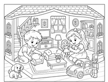 Load image into Gallery viewer, Toyland Treasures Coloring Book
