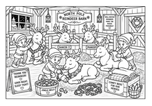 Load image into Gallery viewer, Santa's Family And Their Wonderful Adventures Coloring Book