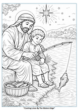 Load image into Gallery viewer, Sacred Moments With The Holy Family Coloring Book