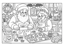 Load image into Gallery viewer, Santa's Family And Their Wonderful Adventures Coloring Book