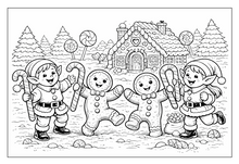 Load image into Gallery viewer, Santa's Family And Their Wonderful Adventures Coloring Book