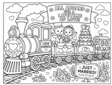 Load image into Gallery viewer, Trains Of Imagination Coloring Book