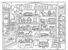 Load image into Gallery viewer, Toyland Treasures Coloring Book