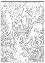 Load image into Gallery viewer, Treasures Of The Ocean Coloring Book