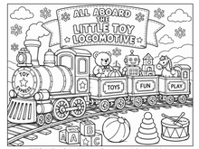 Load image into Gallery viewer, Trains Of Imagination Coloring Book