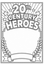 Load image into Gallery viewer, Legends Of Time: Historical Heroes Coloring Book