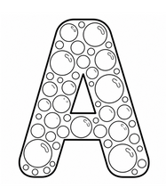 Cargar imagen en el visor de la galería, Pop The Bubbles Alphabet Coloring Book