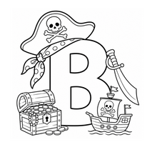 Load image into Gallery viewer, The Pirates Treasure Alphabet Coloring Book