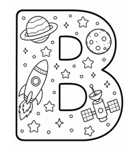 Load image into Gallery viewer, Across The Galaxy Alphabet Coloring Book