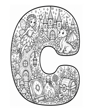 Load image into Gallery viewer, A Magical Storybook Alphabet Coloring Book