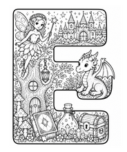Load image into Gallery viewer, A Magical Storybook Alphabet Coloring Book