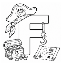 Load image into Gallery viewer, The Pirates Treasure Alphabet Coloring Book