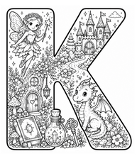 Load image into Gallery viewer, A Magical Storybook Alphabet Coloring Book