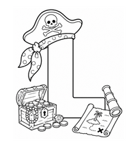 Load image into Gallery viewer, The Pirates Treasure Alphabet Coloring Book