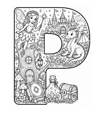 Load image into Gallery viewer, A Magical Storybook Alphabet Coloring Book