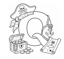 Load image into Gallery viewer, The Pirates Treasure Alphabet Coloring Book