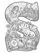 Load image into Gallery viewer, A Magical Storybook Alphabet Coloring Book