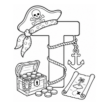 Load image into Gallery viewer, The Pirates Treasure Alphabet Coloring Book