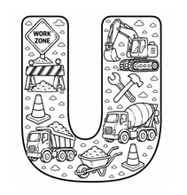 Load image into Gallery viewer, The Mighty Builders Alphabet Coloring Book