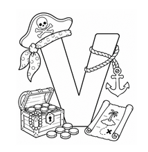 Load image into Gallery viewer, The Pirates Treasure Alphabet Coloring Book