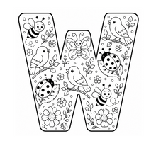 Cargar imagen en el visor de la galería, Little Garden Friends Alphabet Coloring Book