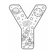 Load image into Gallery viewer, Across The Galaxy Alphabet Coloring Book