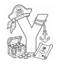 Load image into Gallery viewer, The Pirates Treasure Alphabet Coloring Book