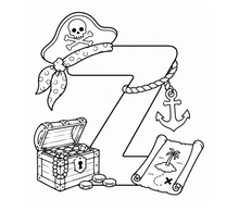 Load image into Gallery viewer, The Pirates Treasure Alphabet Coloring Book