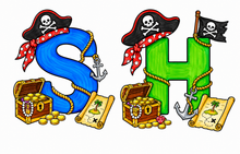 Load image into Gallery viewer, The Pirates Treasure Alphabet Coloring Book