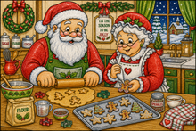 Load image into Gallery viewer, Santa's Family And Their Wonderful Adventures Coloring Book