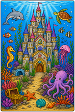 Load image into Gallery viewer, Treasures Of The Ocean Coloring Book