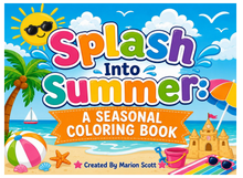 Load image into Gallery viewer, Splash Into Summer: A Seasonal Coloring Book