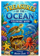 Load image into Gallery viewer, Treasures Of The Ocean Coloring Book