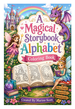 Load image into Gallery viewer, A Magical Storybook Alphabet Coloring Book