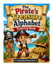 Load image into Gallery viewer, The Pirates Treasure Alphabet Coloring Book